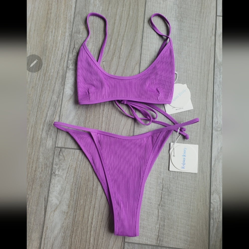 Kulani Kinis Purple Bikini Set